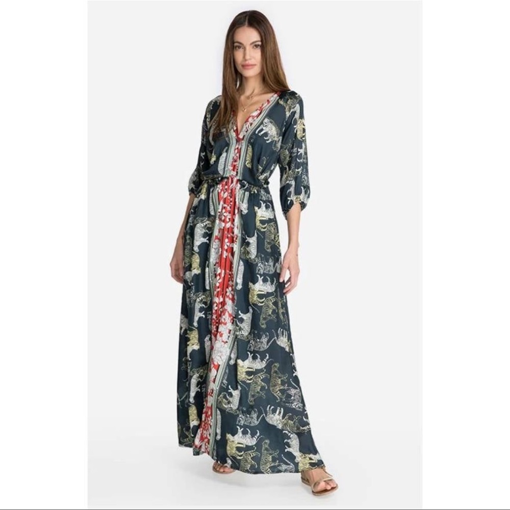 Johnny Was Ada Silk Maxis Dress